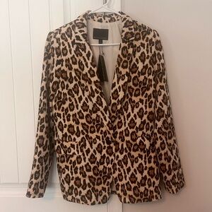 NWT Banana Republic Leopard Print Blazer Size 6